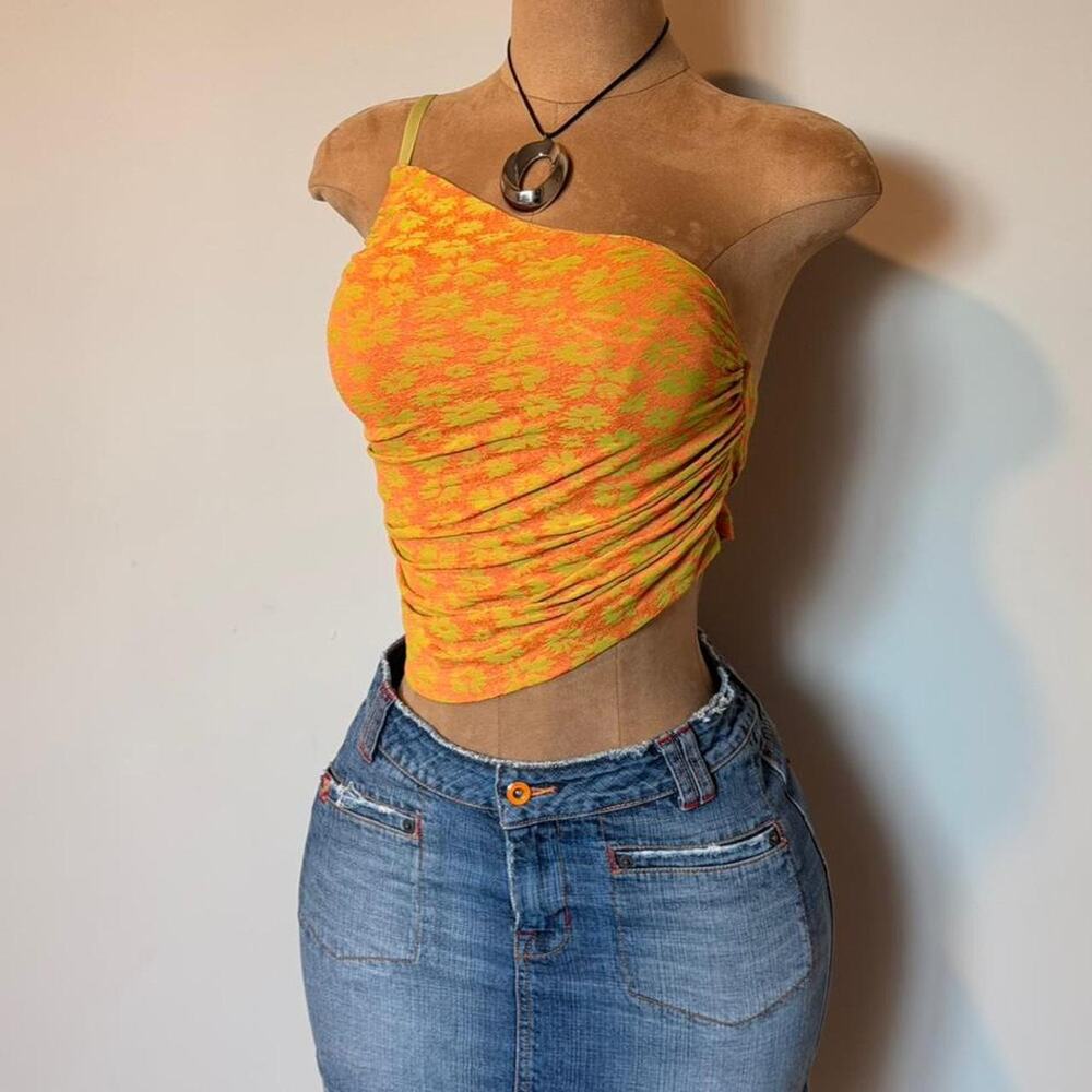 Zara orange and yellow floral